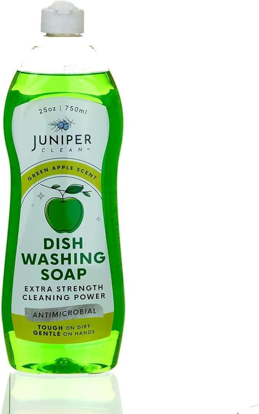 Dish Soap, Green Apple Scent, Liquid Dish Washing Soap Squeeze Bottle 25 Fl Oz (Pack of 1)