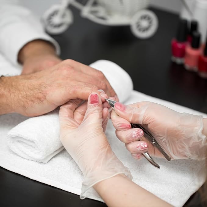 TRONEX 1000 Pack Synthetic Medium 5 Mil Vinyl Exam Gloves, Extra Strength, Vinyl Medical Disposable Gloves, Powder Free