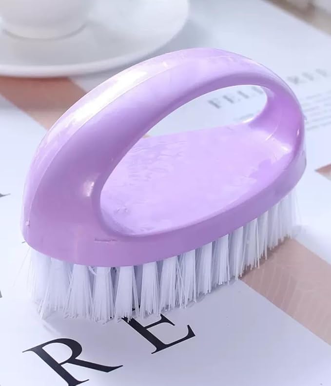 4 Pcs Scrubbing Brushes for Cleaning, Laundry Brush Shoe Brush Household Cleaning Brush Kitchen Bathroom Sink Floor Bathtub Multi-Purpose Cleaning Brush (Red, Purple, Green, Blue)