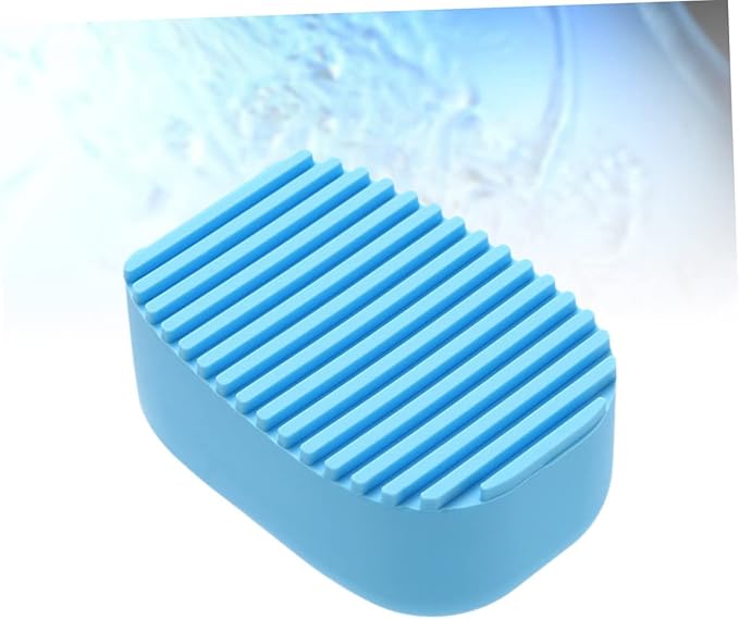 Candy Color Thick Handheld Silicone Laundry Brush Multi-Purpose Clothes Washing Scrubbing Tool for Delicate Fabrics for Home Use and Travel