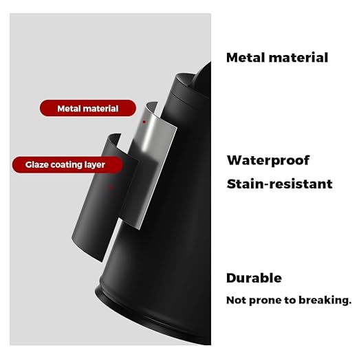 10L/2.6GAL Black Bathroom Trash Can with Swing Lid,Bedroom Garbage can with lid, Small Trash Bin for Bathroom,Bedroom,Office,Living Room,Hotel,Bank