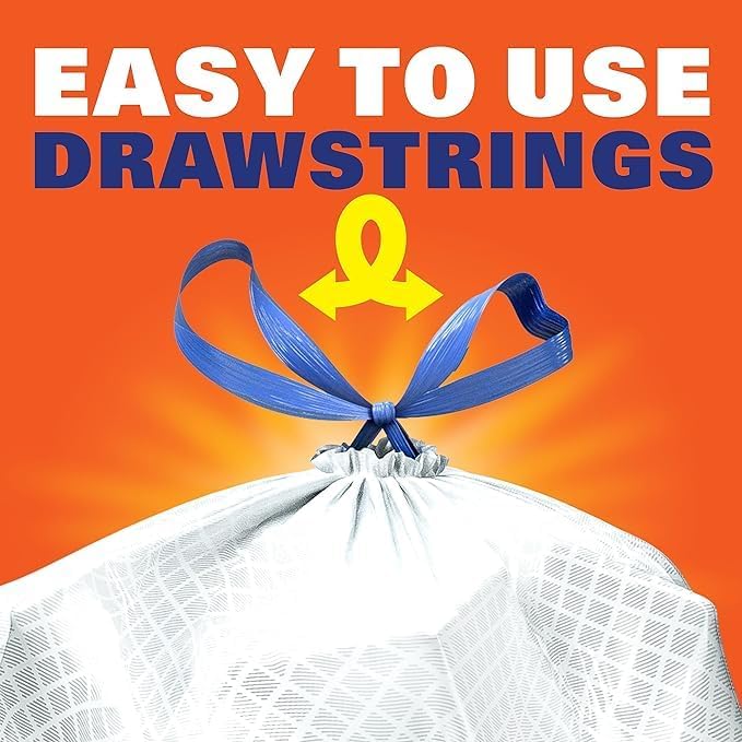 Hefty Ultra Strong Tall Kitchen Trash Bags Variety Pack, Cinnamon Pumpkin Spice & Lavender Sweet Vanilla Scents, 13 Gallon, 20 Count Each, 1 CT