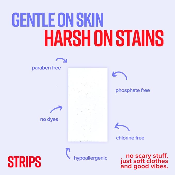 STRIPS Laundry Detergent Sheets Fresh Linen Travel Pack (3ct, 6 loads) Eco Liquidless Soap, Travel-Friendly, Dissolves in Hot & Cold, Hypoallergenic, Tackles Tough Stains & Odors