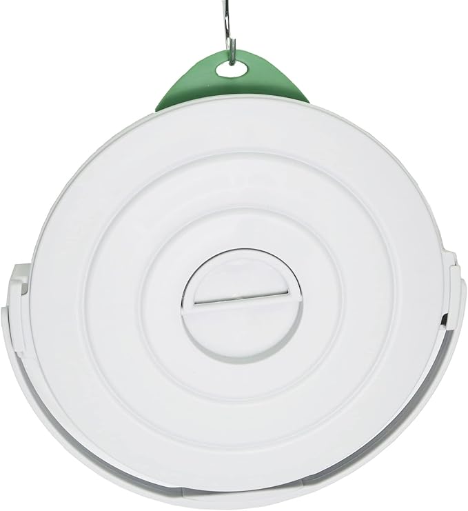 SAMMART Set of 2-10L (2.64Gallon) Collapsible Fishing Bucket Locking Lid, 31cm Dia. (2, Grey/Dark Sea Green)