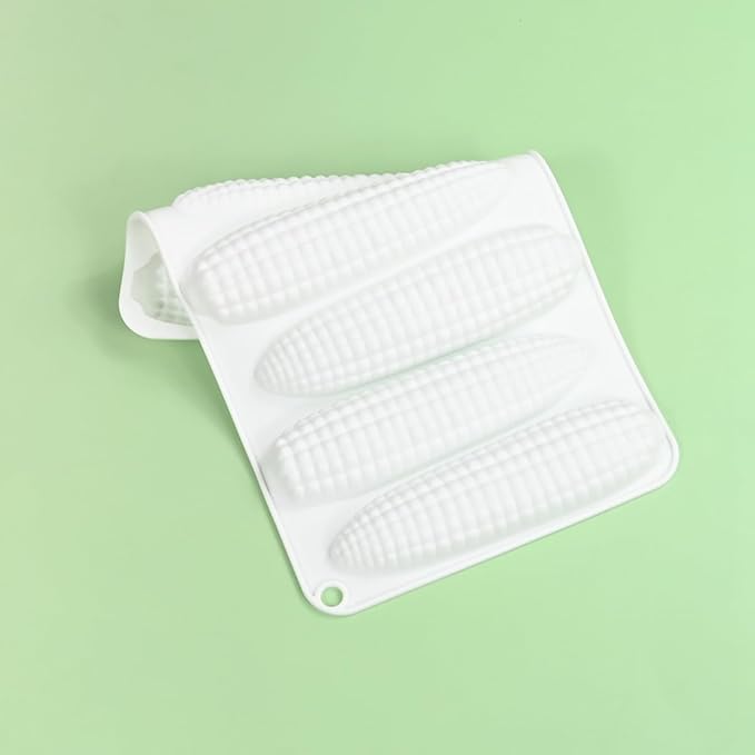 mostsom Corn Mousse Silicone Mold Non-Stick Baking Molds for Chocolate, Cake, Ice Cream, Truffle, Brownie, Soap Heat-Resistant Food-Grade Mould (B_ Corn)