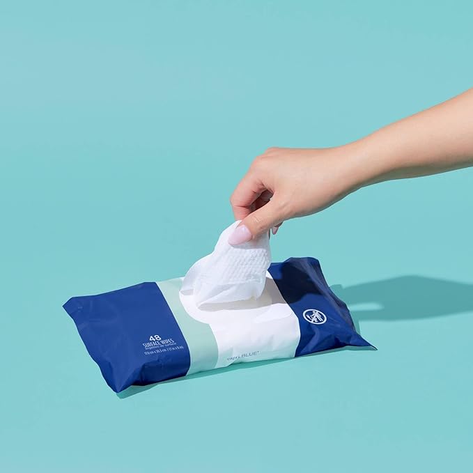 Capri Blue Volcano Multi Surface Wipes - Multi-Purpose Cleaning Wipes with Grapefruit & Tangerine Essential Oils - Safe for Countertops, Walls, and More - Non-toxic, Vegan & Cruelty Free (48 count)