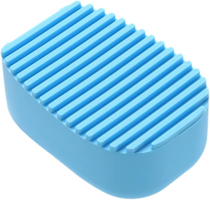 Candy Color Thick Handheld Silicone Laundry Brush Multi-Purpose Clothes Washing Scrubbing Tool for Delicate Fabrics for Home Use and Travel