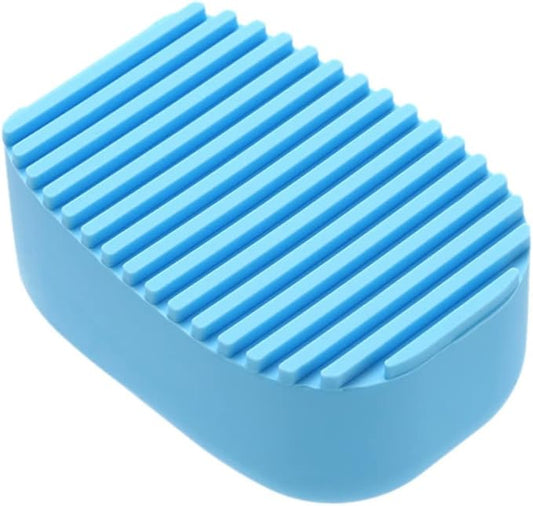 Candy Color Thick Handheld Silicone Laundry Brush Multi-Purpose Clothes Washing Scrubbing Tool for Delicate Fabrics for Home Use and Travel