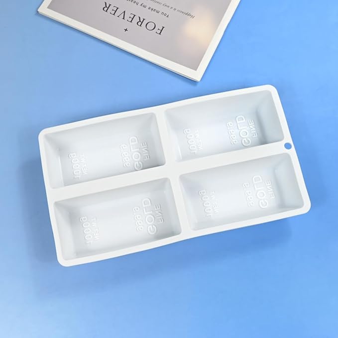 mostsom Rectangle Shape Mousse Silicone Mold Non-Stick Baking Mold for Chocolate, Cake, Jelly, Truffle, Ice Cube - Easy Release for Candy Baking (F_ Rectangle)