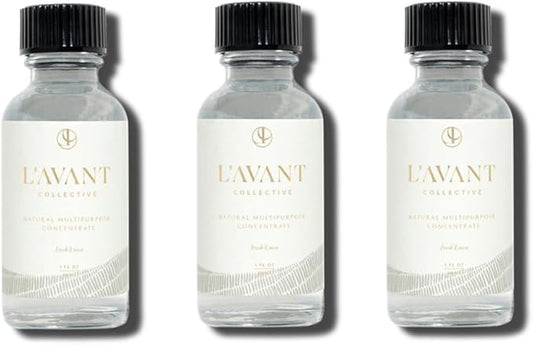 L'AVANT Collective Multipurpose Surface Cleaner Refill (Pack 3) | Provides a Powerful Clean to Remove Grease & Grime | Fresh Linen Scent | 3 x 1 FL oz/29.5 mL
