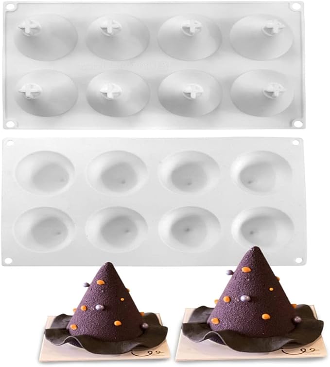 mostsom Cone Geometric Resin Silicone Mold Silicone Easy Chocolate Mold (Circular Cone B)