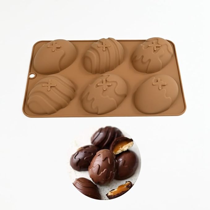 mostsom Silicone Easter Egg Baking Mold - Non-Stick Chocolate, Cake, Jelly, Mousse Molds, Truffle & Ice Cube Mold for Candy Making - Easy Release, Durable (G_ Easter Egg)