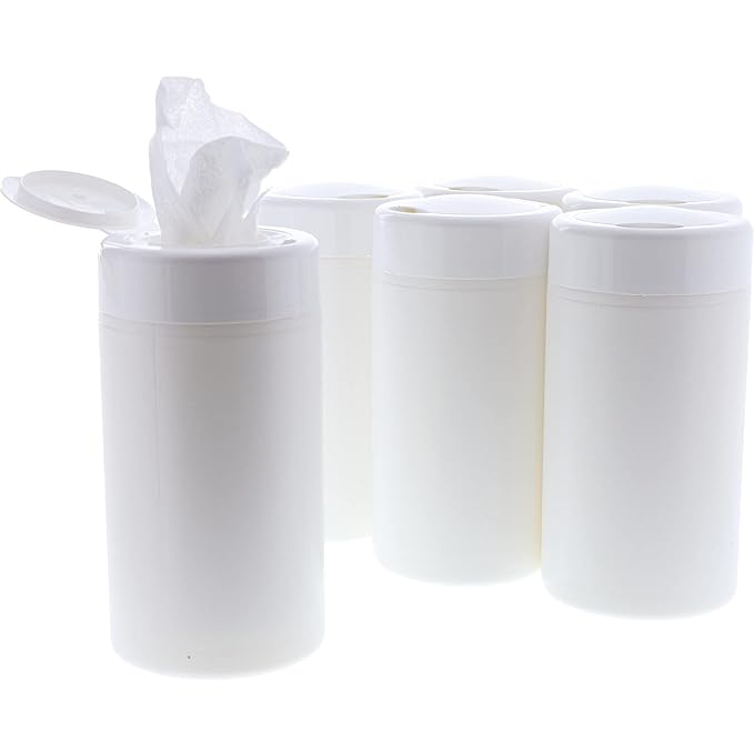 DIY Hand & Surface, Mix-It-Up Wet Wipe Kit, (50 Viscose Dry wipes X 6 Canisters), 300 Wipes