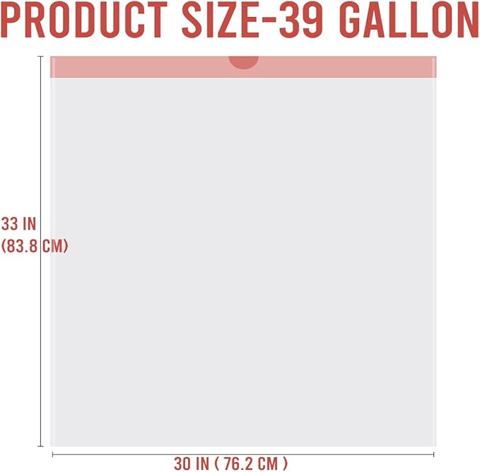 39 Gallon Trash Bags Drawstring, 100 Count Bulk, White | Unscented | Heavy Duty Multi-purpose Garbage Bags Can Liners for Business Home Kitchen Commercial and Industrial