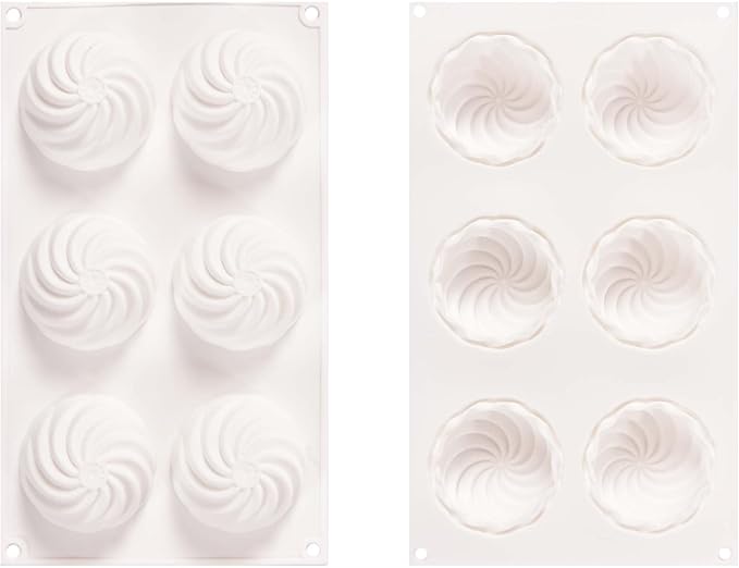 Chocolate Flowers Silicone Mousse Cake Molds, Cheesecakes Truffles Brownie Pops Silicone Molds 12-Cavity Dessert Molds Great for Baker Pastry