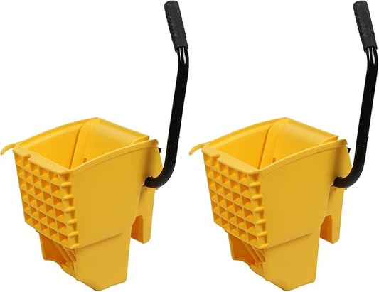 (2 Pack) Mop Wringer Only for 26-Qt or 35 Qt Commercial Side Press Mop Bucket, Yellow