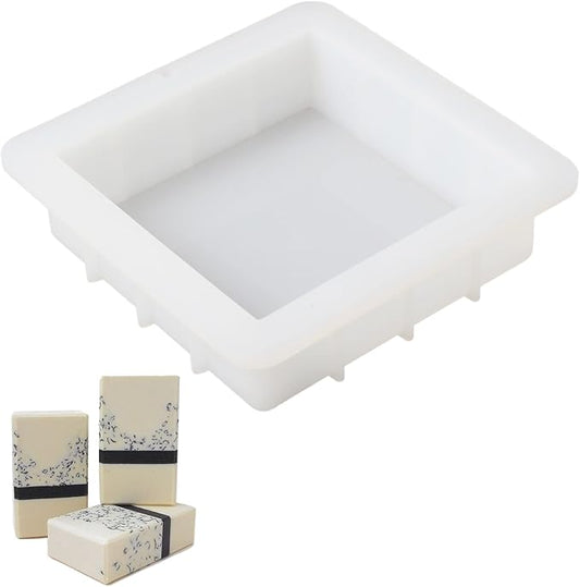 Soap Molds 6 inch Silicone Slab Mold Square DIY Handmade Loaf Mould