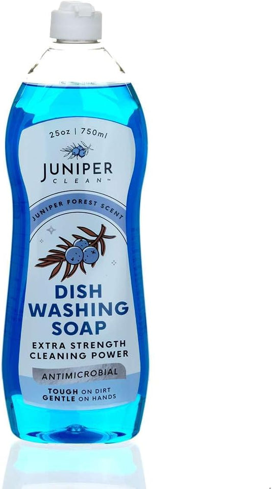 Dish Soap, Juniper Scent, Liquid Dish Washing Soap Squeeze Bottle 25 Fl Oz (Pack of 1)