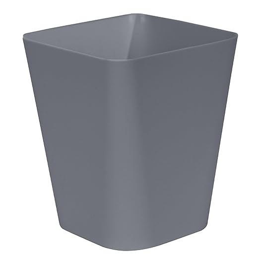 ZXJ Small Trash Can - Waste Basketbin - 1.8 Gallon -Grey - Bathrooms, Laundry Room, Kitchens, Offices