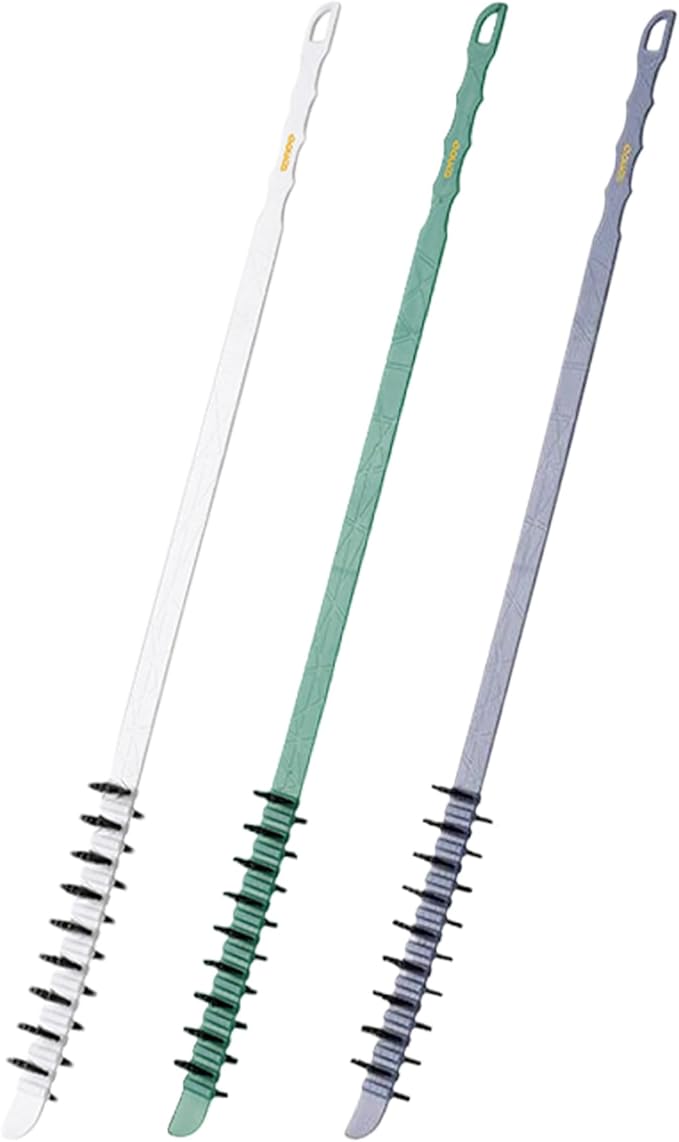 3Pcs Washing Machine Cleaning Brush, Flexible Nylon Bristles Laundry Brush, 0.8x23.6in Effective Reusable Cleaning Tool for Washing Machine Drums Wash Cleaner Laundry Cleaner