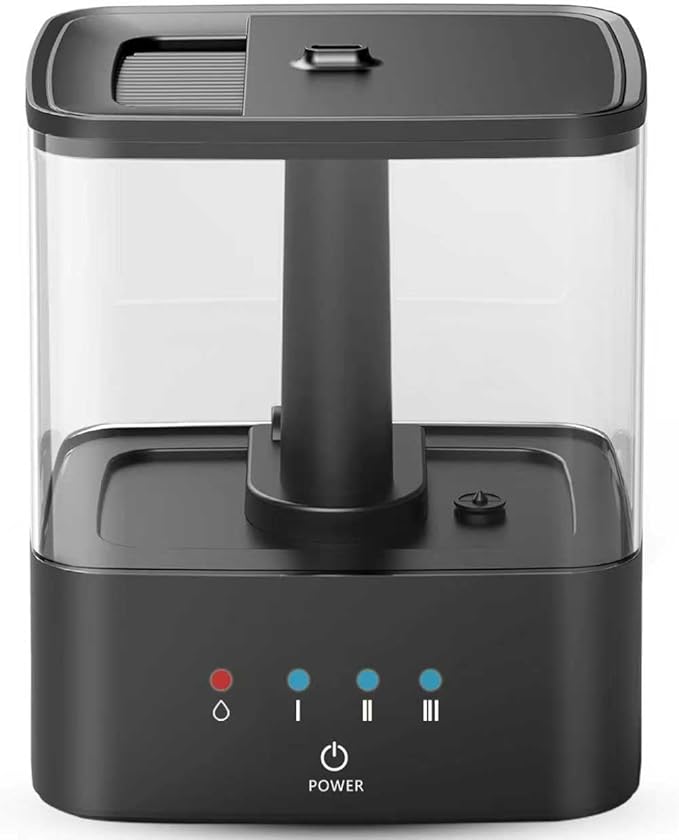 KZF 4L Top-Fill Cool Mist Humidifier – Whisper-Quiet, Up to 30 Hrs Runtime, Auto Shut-Off, Ideal for Bedroom, Baby Nursery & Plants