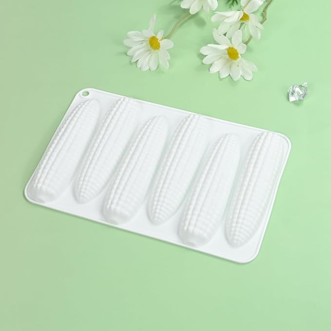 mostsom Corn Mousse Silicone Mold Non-Stick Baking Molds for Chocolate, Cake, Ice Cream, Truffle, Brownie, Soap Heat-Resistant Food-Grade Mould (B_ Corn)