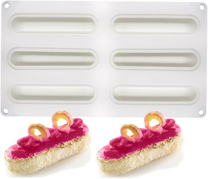 mostsom Silicone Molds Baking Mold for Mousse Cake, Silicone Mold for Chocolate, French Dessert Mold for Pastry Chocolate, Reusable Non-Stick Easy Release Baking Molds (B_ Ellipse)