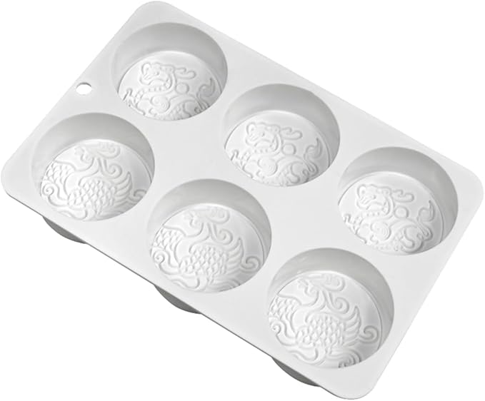 TUKE Silicone Mold Dragon and Phoenix Non-Stick Food Grade Silicone Molds for Chocolate, Candy, Jelly, Ice Cube, Cupcake Baking Mould, Muffin Pan (Dragon Phoenix G)