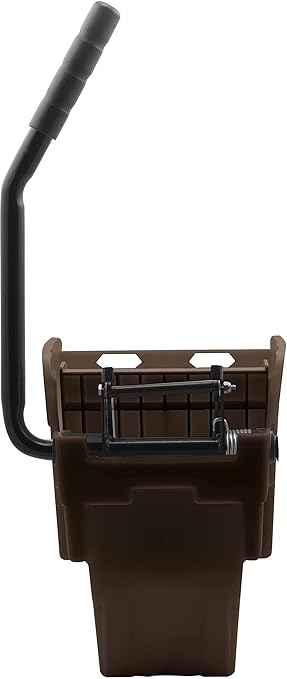Carlisle FoodService Products Omnifit Mop Bucket with Side Press Wringer for Floor Cleaning, Kitchens, Restaurants, Office, And Janitorial Use, Polypropylene (Pp), 35 Quarts, Brown