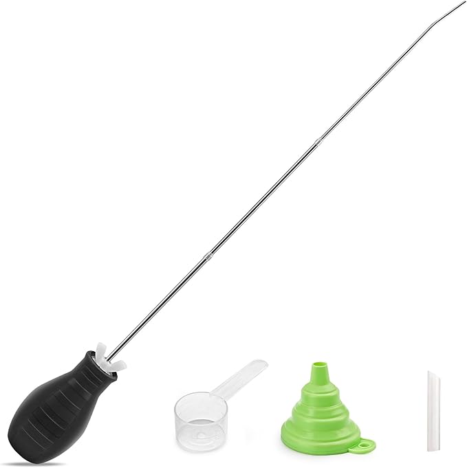 Diatomaceous Earth Powder Duster, Extendable Long Tubes from 5'' to 22'', Garden and Indoor, Large Bulb Handheld Insect Treatment Spreader Applicator, Puffer, Spray Bottle