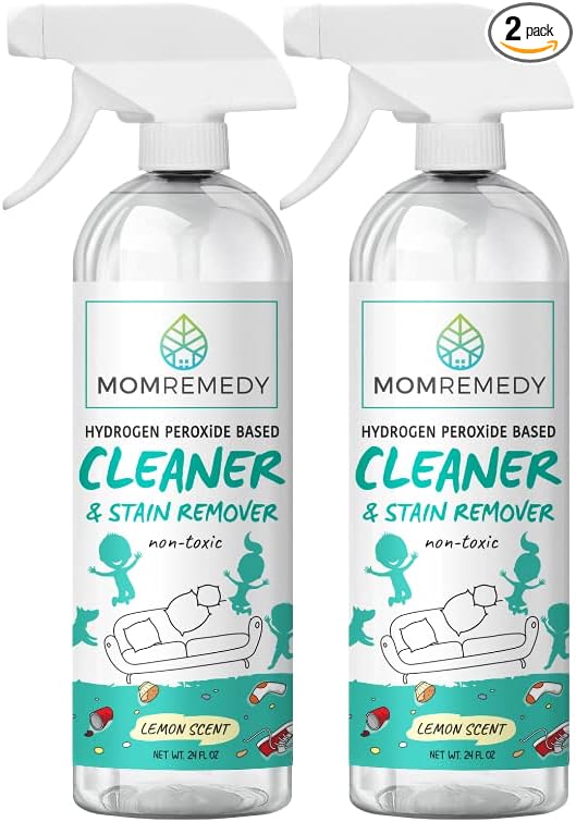 MOMREMEDY Hydrogen Peroxide All Purpose Cleaning Spray | Multipurpose Home Cleaner | Fabric and Laundry Stain Remover | All Surface Kitchen and Bathroom | Non Toxic