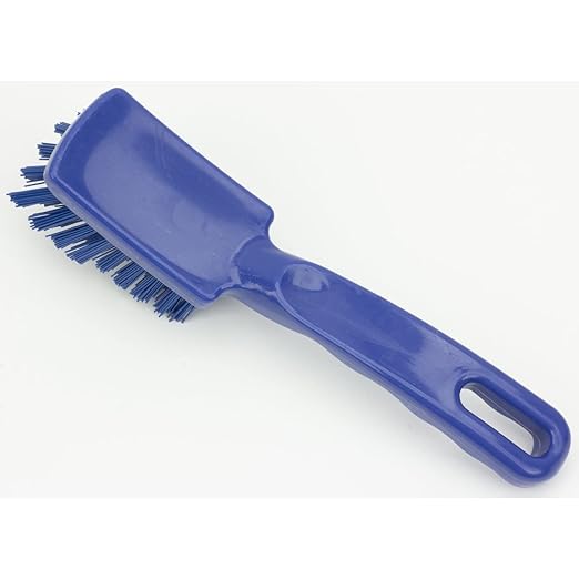 SPARTA 41395EC14 Plastic Scrub Brush, Detail Brush, Kitchen Brush With Hanging Hole For Cleaning, 7 Inches, Blue, (Pack of 6)