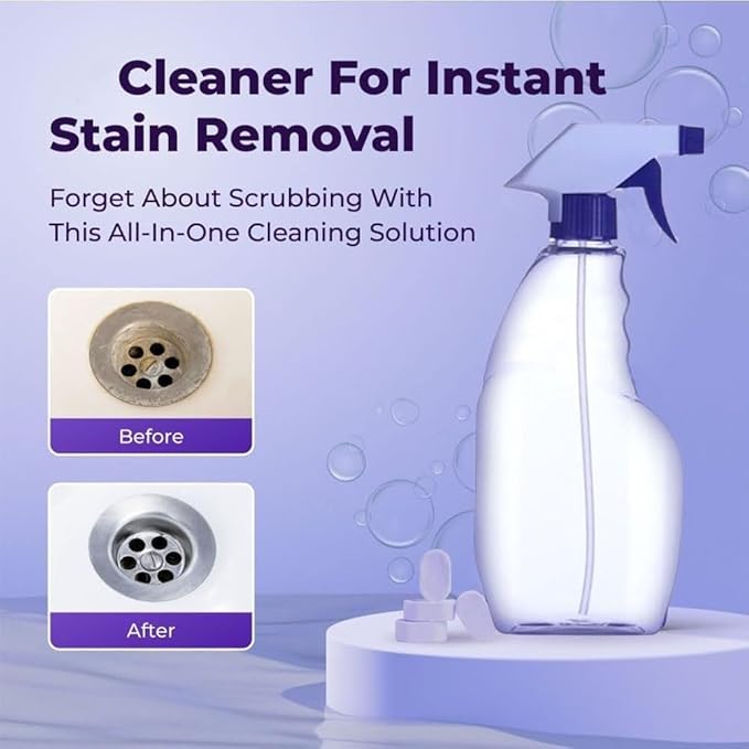 Drclean Spray Oven Cleaner,Dr Clean Spray Cleaner for Ovens,All-Purpose Cleaners,Multi-Surface Cleaners with Concentrated Cleaning Tablets,Nuroclean Sprays,Cleaning Sprays for Kitchen,Bathroom(30pcs)