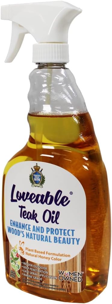 EcoDecors Loveable 24 oz Spray Bottle Teak Oil - 2 Pack