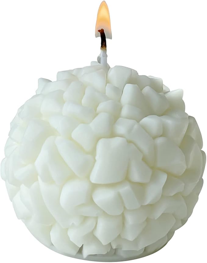 Rock Shape Candle Mold - Spike Ball Silicone Mold for Resin Casting, Clay, and Candle Making - 3D Craft Supplies