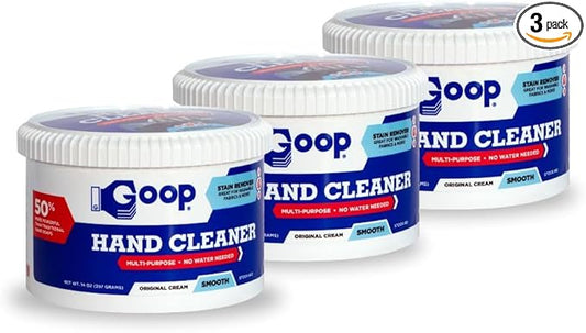 GOOP Original Multi-Purpose Waterless Hand Cleaner and Stain Remover - 14 oz Can (Pack of 3)