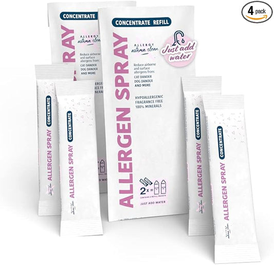 Allergen Spray Concentrate 4 Pack | Use Your Own Bottle | Over 128oz Total