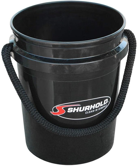 Shurhold World's Best Rope Handle Bucket - 5 Gallon - Black