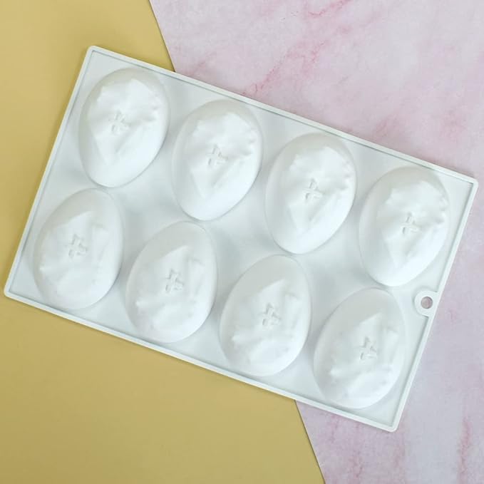Mostsom Silicone Mold - Easter Egg Shaped Cake & Chocolate Mold, Non-stick Muffin & Cupcake Moulds for Easter Party