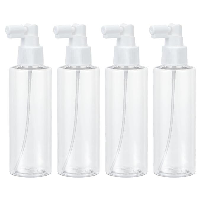 Yebeauty 5oz Portable Small Spray Bottles Plastic Empty Fine Mist with Long Mouth Transparent TSA Approved Travel Size Atomizer for Plants Perfumes Cleaning Mouthwash, 2 Pack Durable Fine Mist Bottle