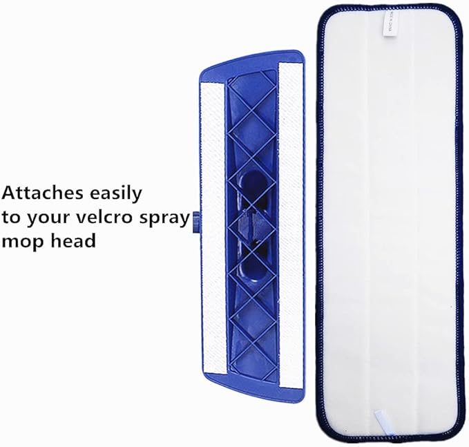 18" Microfiber Mop Replacement Pads for Dry/Wet Mop Floor Cleaning Pad Compatible with Bona Floor Care System (3 Pack)