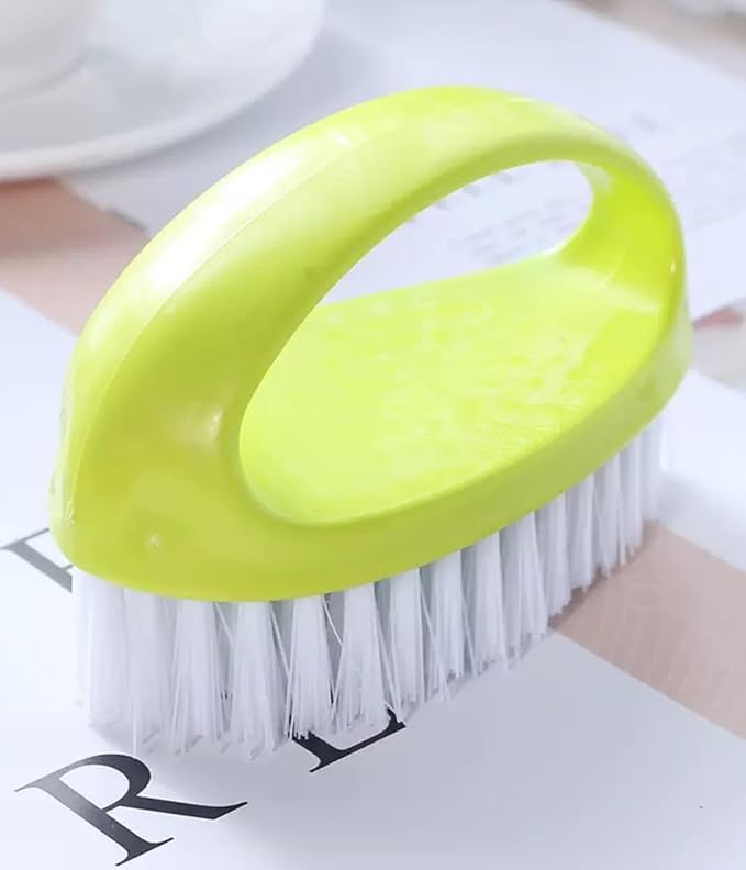 4 Pcs Scrubbing Brushes for Cleaning, Laundry Brush Shoe Brush Household Cleaning Brush Kitchen Bathroom Sink Floor Bathtub Multi-Purpose Cleaning Brush (Red, Purple, Green, Blue)