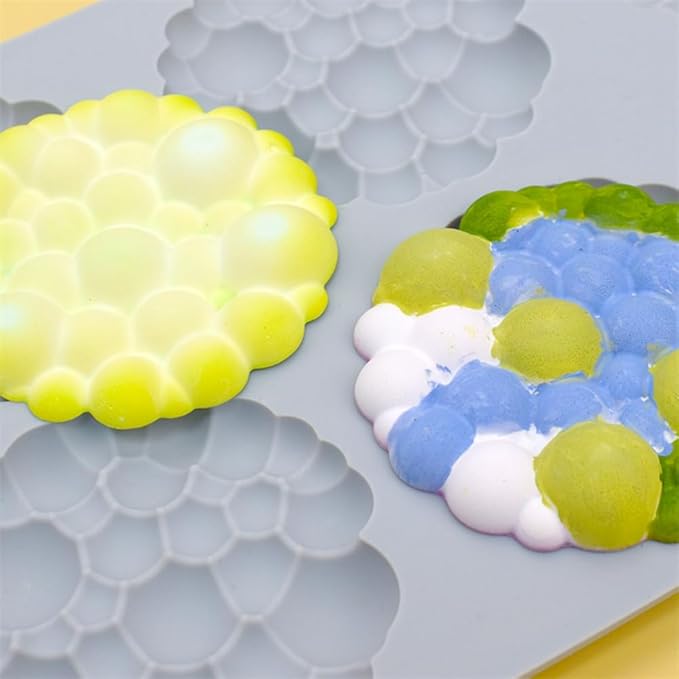 Silicone Mold Chocolate Decorating Mould DIY Cake Mousse Molds Baking Accessories Reusable Tools (Cloud O_11.72 X6.92 X0.4inch)