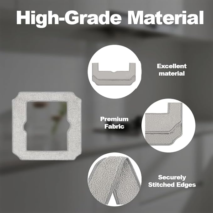 10 Pcs Cleaning Wipes Wipes, Mopping Mats for Ecovacs Winbot Mini Cleaning Robot, Washable and Reusable Cleaning Wipes Mop Pad Replacement Accessories