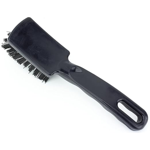 SPARTA 41395EC03 Plastic Scrub Brush, Detail Brush, Kitchen Brush With Hanging Hole For Cleaning, 7 Inches, Black