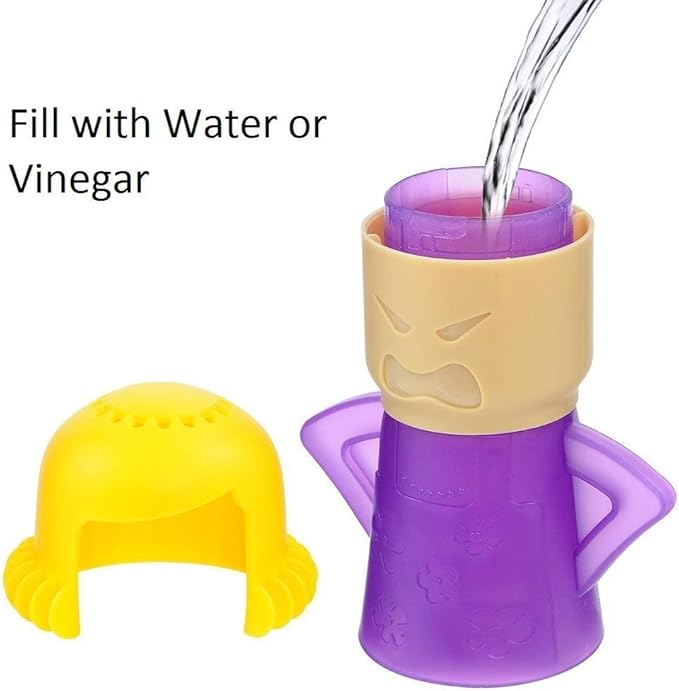 Angry Mama Microwave Cleaner, Microwave Oven Steam Cleaner, Angry Mom Steamer Cleaning Crud Easily in Minutes, Steam Cleans and Disinfects with Vinegar and Water for Kitchen