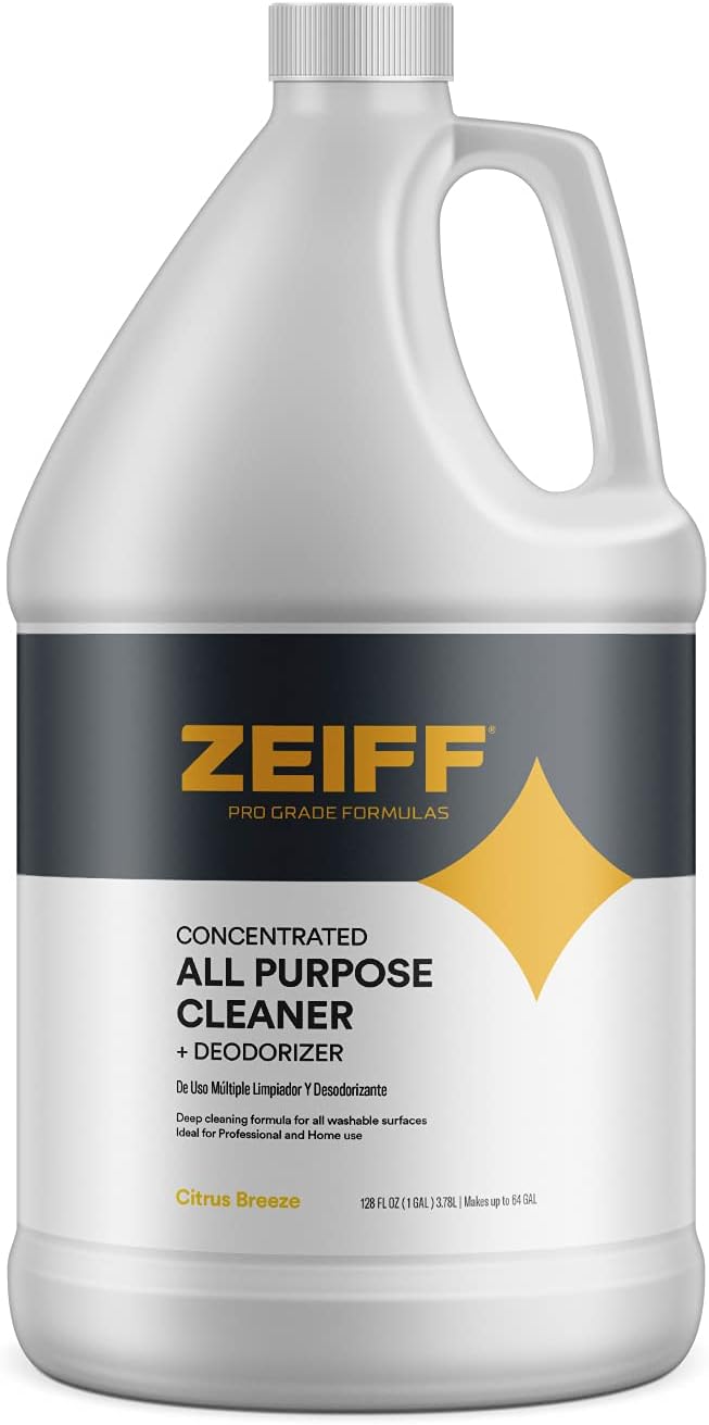 Pro-Grade All-Purpose Cleaner & Deodorizer - Deep Cleaning & Odor Eliminating Formula For Professional & Home Surfaces - 1 Gallon Concentrate - Citrus Breeze