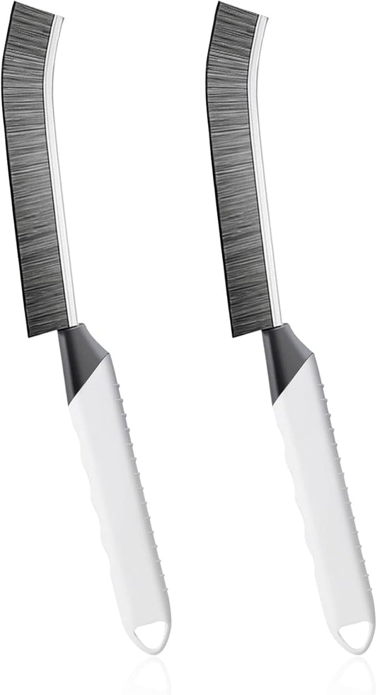 Household Thin Cleaning Brushes,2pcs Hard Bristle Grout Scrub Brush Tool for Cleaning Tight Spaces in Home Kitchen Bathroom