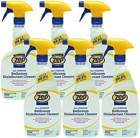 Zep Home Pro All-Purpose Bathroom Disinfectant Cleaner - 32 Fl. Oz. (Case of 6) - R53406