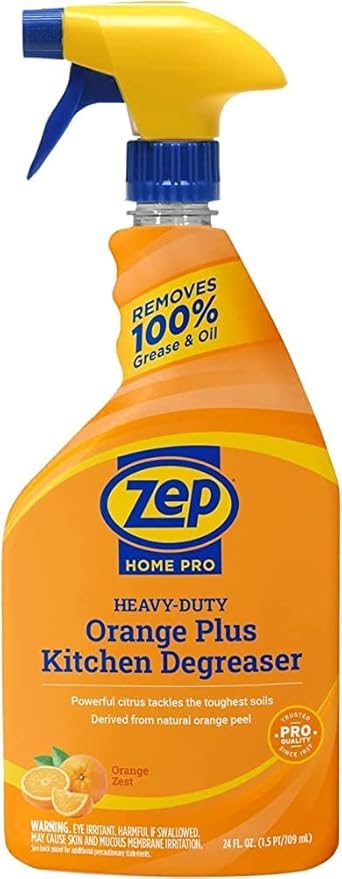 Zep Home Pro Orange Plus Kitchen Degreaser - 24 Fl. Oz. - R49506 - Pro Trusted Cleaning Power: Now in Refreshing Scents and Family Friendly Formulas (1)